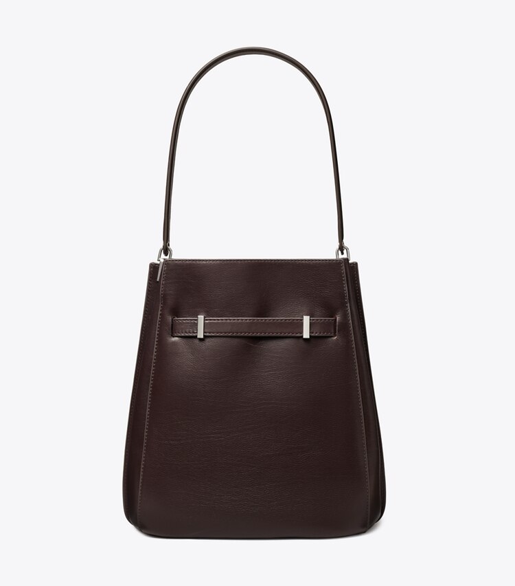 Tory Burch diseñador bolsos de hombro Bolso bucket Lee Radziwill en Coco volver