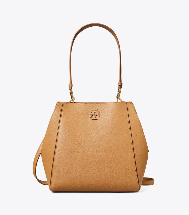 Tory Burch diseñador bolsos hobo Bolso bucket McGraw en Tiramisu adicional