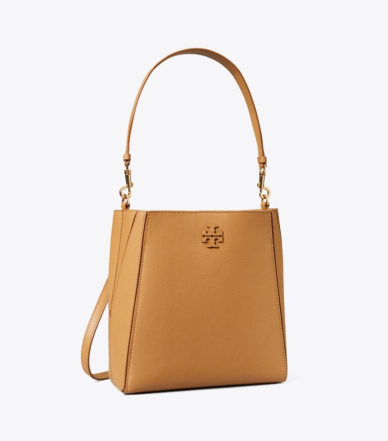 Tory Burch diseñador bolsos hobo Bolso bucket McGraw en Tiramisu ángulo