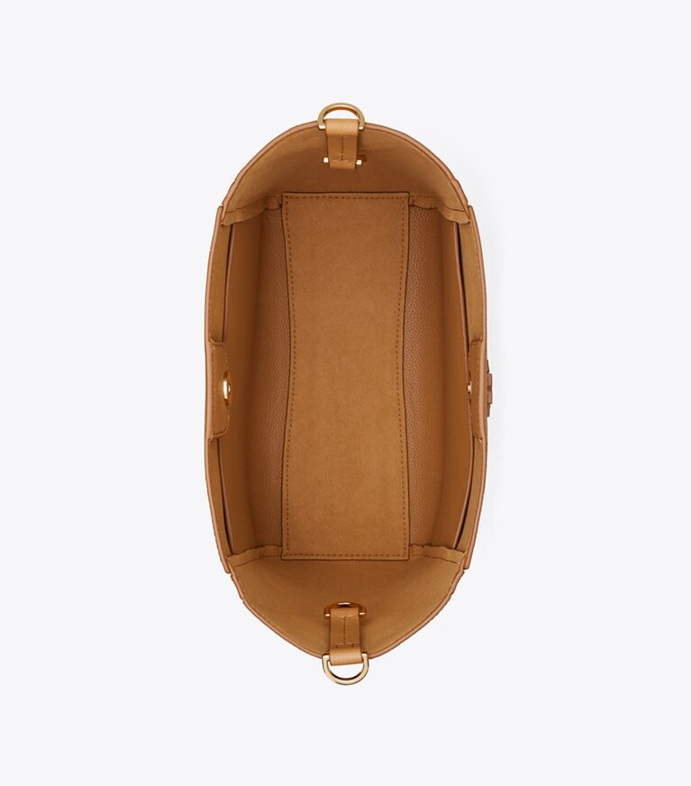 Tory Burch diseñador bolsos hobo Bolso bucket McGraw en Tiramisu vista superior