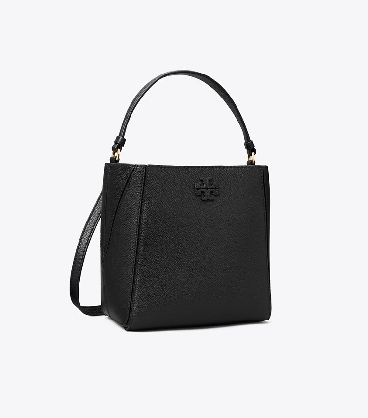 Tory Burch diseñador bolsos bandolera Bolso bucket McGraw pequeño en Black ángulo