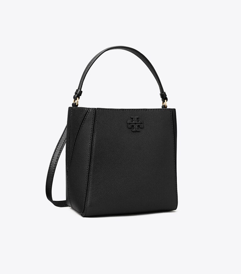 Tory Burch diseñador bolsos bandolera Bolso bucket McGraw pequeño en Black ángulo
