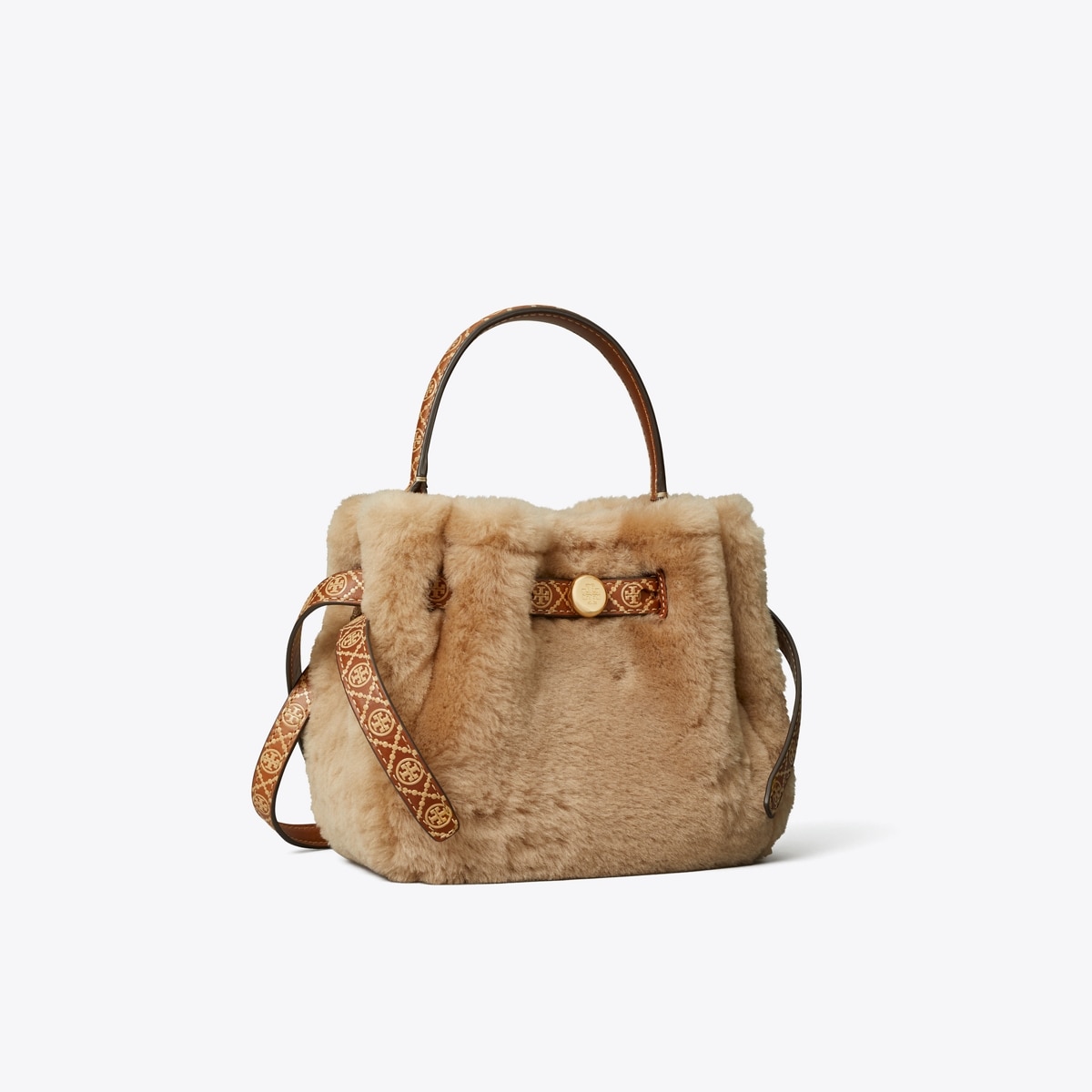Bolso Bucket Mini de Borreguillo Romy | Tory Burch
