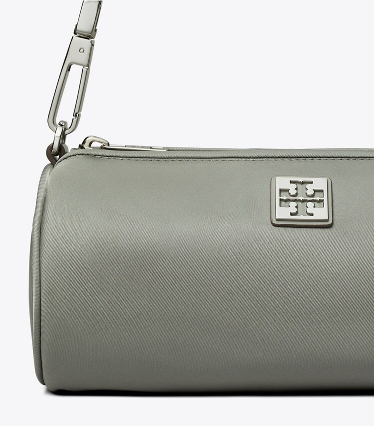 Tory Burch diseñador bolsos de hombro Bolso cilíndrico Virginia en Shale Rock detalle