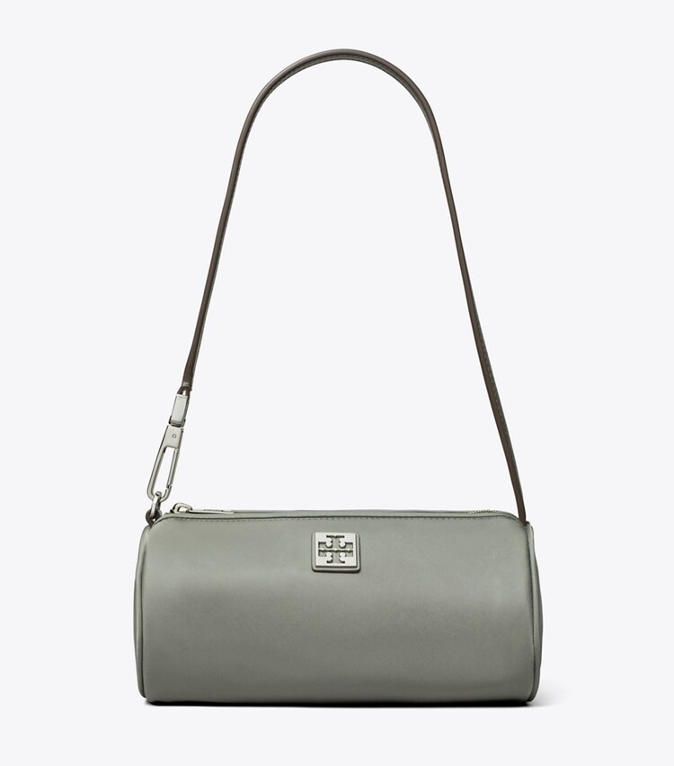 Tory Burch diseñador bolsos de hombro Bolso cilíndrico Virginia en Shale Rock frente