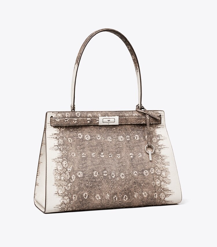 Tory Burch diseñador bolsos tote Bolso Classic con relieve efecto lagarto Lee Radziwill en Multi ángulo