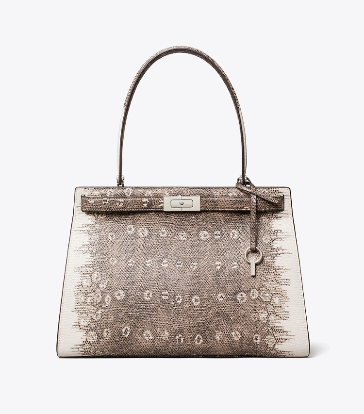 Tory Burch diseñador bolsos tote Bolso Classic con relieve efecto lagarto Lee Radziwill en Multi frente