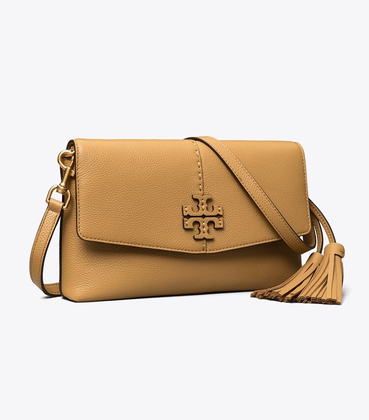 Tory Burch diseñador bolsos bandolera Bolso cruzado McGraw en Tiramisu ángulo