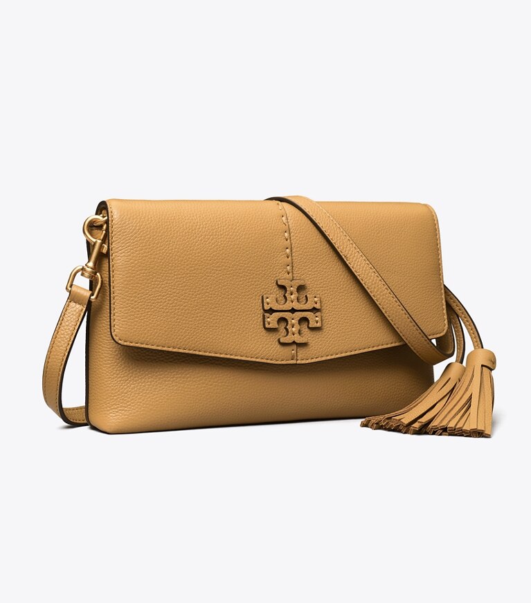 Tory Burch diseñador bolsos bandolera Bolso cruzado McGraw en Tiramisu ángulo