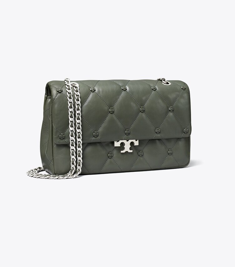 Tory Burch diseñador bolsos de hombro Bolso de hombro Bunny Knot en Obsidian ángulo