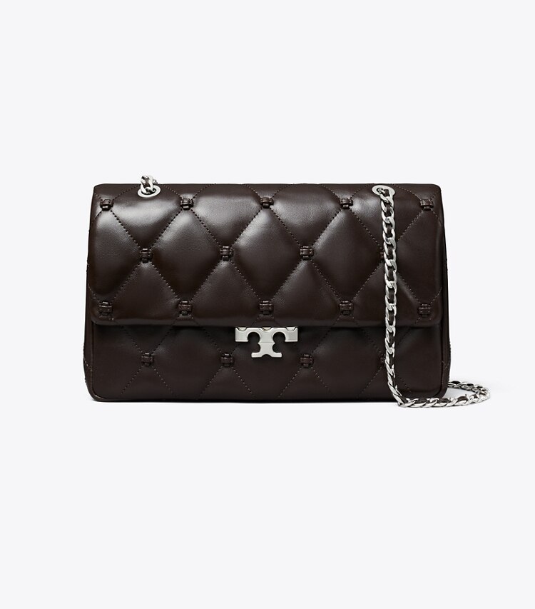 Tory Burch diseñador bolsos de hombro Bolso de hombro Bunny Knot en Cocoa frente