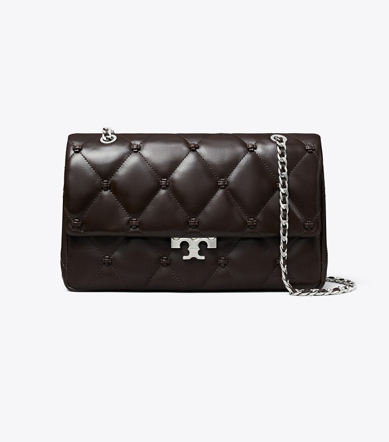 Tory Burch diseñador bolsos de hombro Bolso de hombro Bunny Knot en Cocoa frente