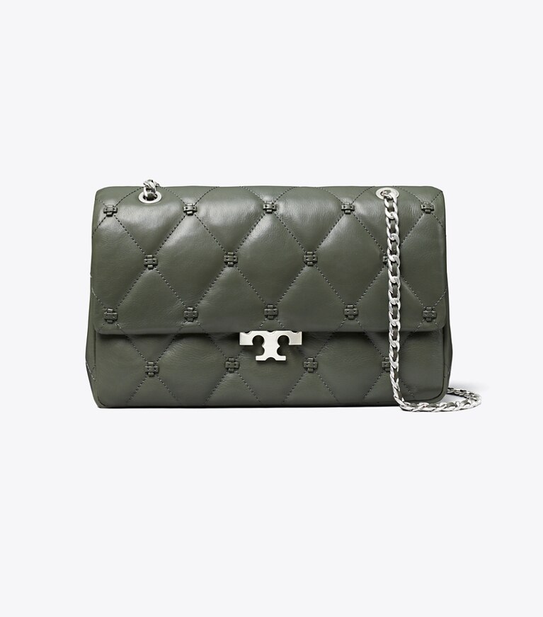 Tory Burch diseñador bolsos de hombro Bolso de hombro Bunny Knot en Obsidian frente