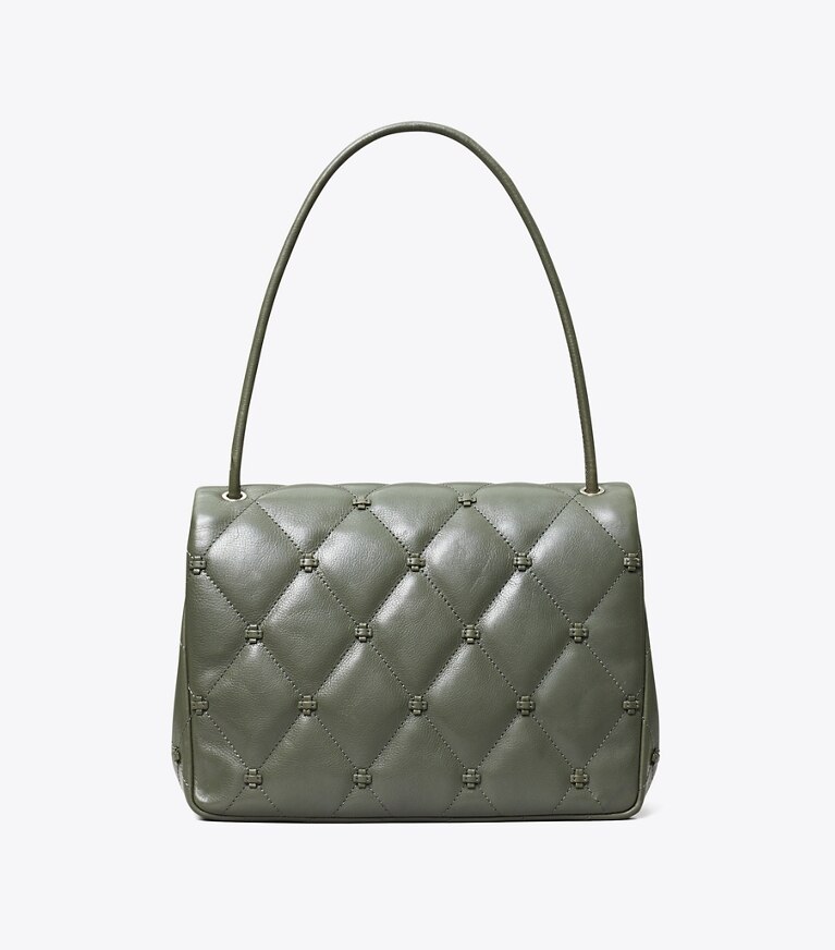 Tory Burch diseñador bolsos de hombro Bolso de hombro Bunny Knot Runway en Obsidian volver