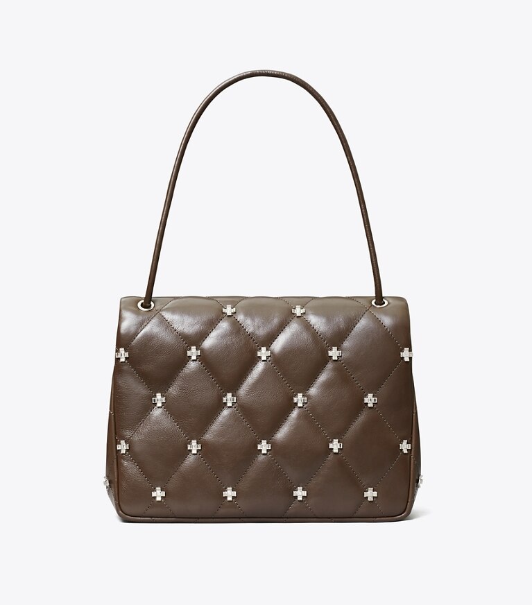 Tory Burch diseñador bolsos de hombro Bolso de hombro Bunny Knot Runway en Mocha Shadow volver