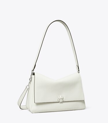 Tory Burch diseñador bolsos de hombro Bolso de hombro Charlie en Bianco ángulo