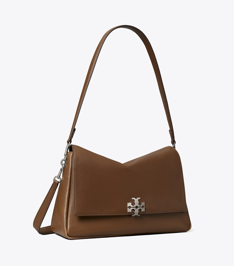 Tory Burch diseñador bolsos de hombro Bolso de hombro Charlie en Malt Brown ángulo