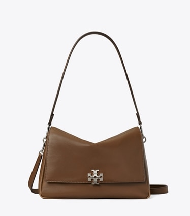 Tory Burch diseñador bolsos de hombro Bolso de hombro Charlie en Malt Brown frente