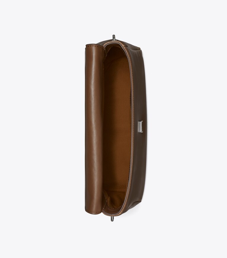 Tory Burch diseñador bolsos de hombro Bolso de hombro Charlie en Malt Brown vista superior