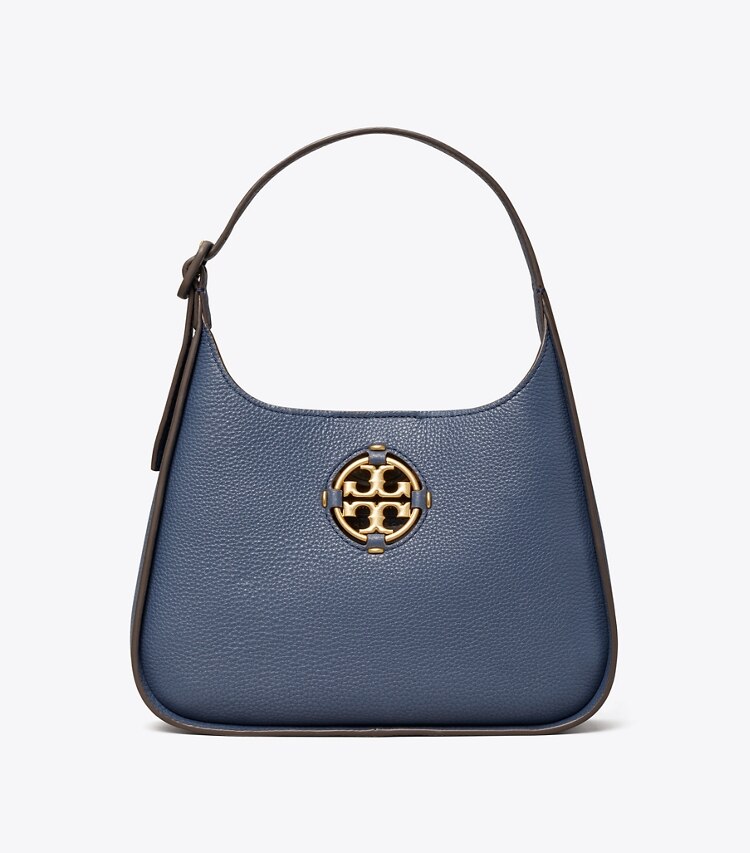 Tory Burch diseñador bolsos hobo Bolso de hombro clásico pequeño Miller en Bluestone frente