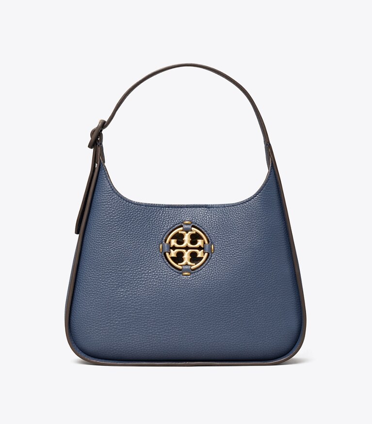 Tory Burch diseñador bolsos hobo Bolso de hombro clásico pequeño Miller en Bluestone frente