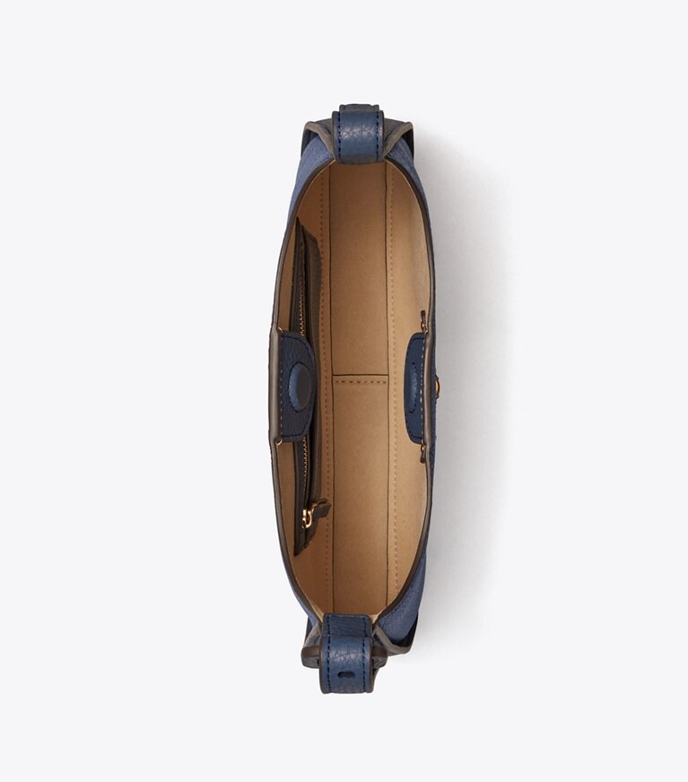 Tory Burch diseñador bolsos hobo Bolso de hombro clásico pequeño Miller en Bluestone vista superior