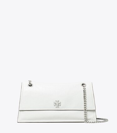 Tory Burch diseñador bolsos de hombro Bolso de hombro con broche giratorio Kira en BIANCO frente