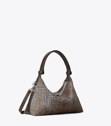 T Monogram Bucket Bag in navy blue | Tory Burch