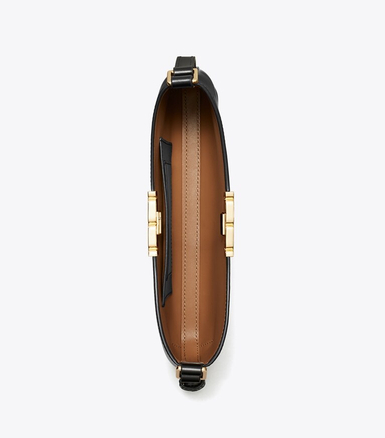 Tory Burch diseñador bolsos de hombro Bolso de hombro Eleanor Slim en Black vista superior