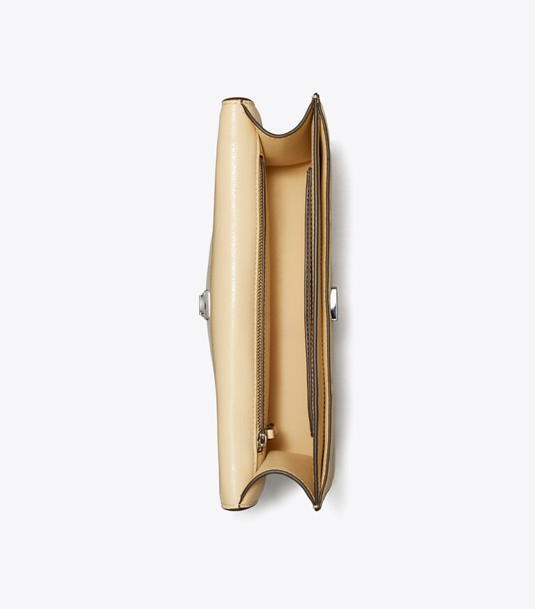 Tory Burch diseñador bolsos de hombro Bolso de hombro Fleming en Vanilla Soft Serve vista superior