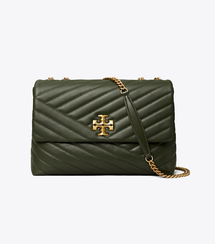 Tory Burch diseñador bolsos de hombro Bolso de hombro Kira Chevron en SYCAMORE frente