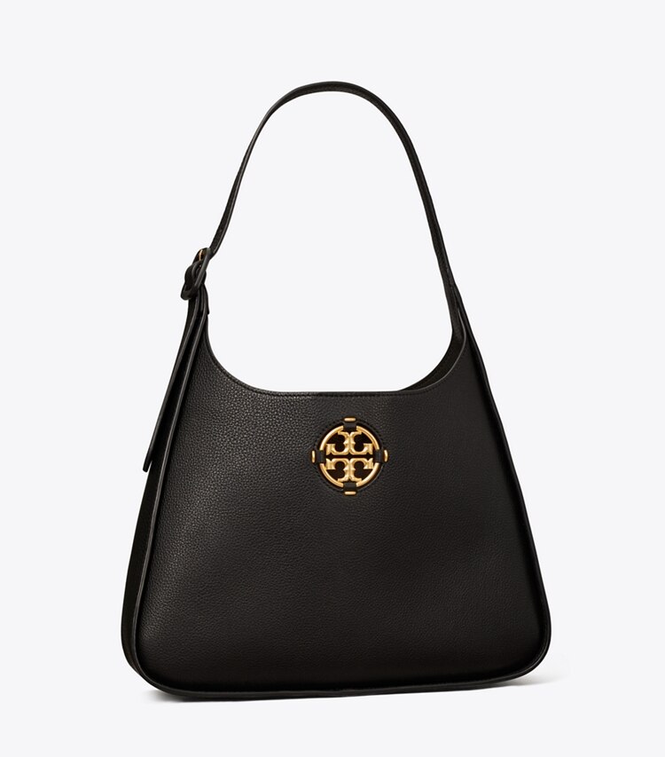 Tory Burch diseñador bolsos hobo Bolso de hombro Miller Classic en Black ángulo