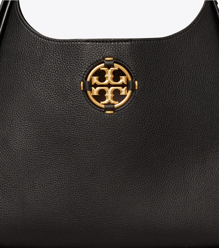 Tory Burch diseñador bolsos hobo Bolso de hombro Miller Classic en Black detalle