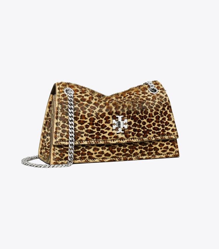 Tory Burch diseñador bolsos de hombro Bolso de hombro Mini Kira con broche giratorio de pelo de ternera en Multi ángulo