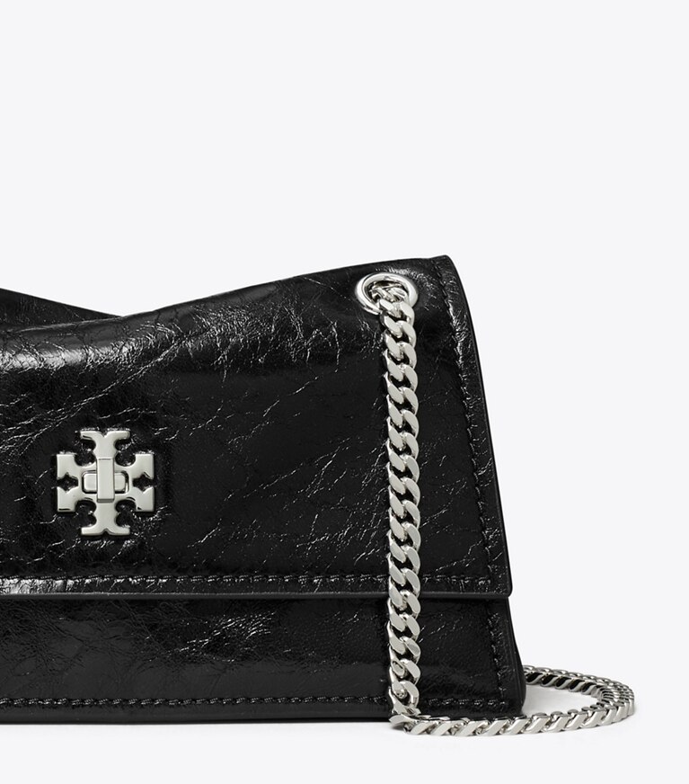 Tory Burch diseñador bolsos de hombro Bolso de hombro Mini Kira con broche giratorio en Black detalle