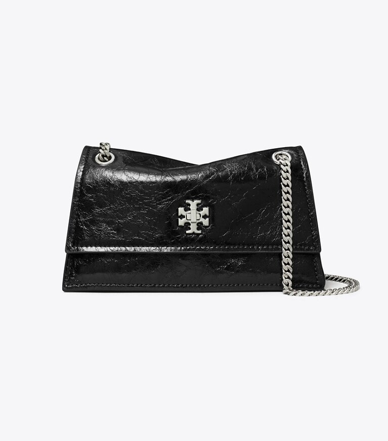 Tory Burch diseñador bolsos de hombro Bolso de hombro Mini Kira con broche giratorio en Black frente