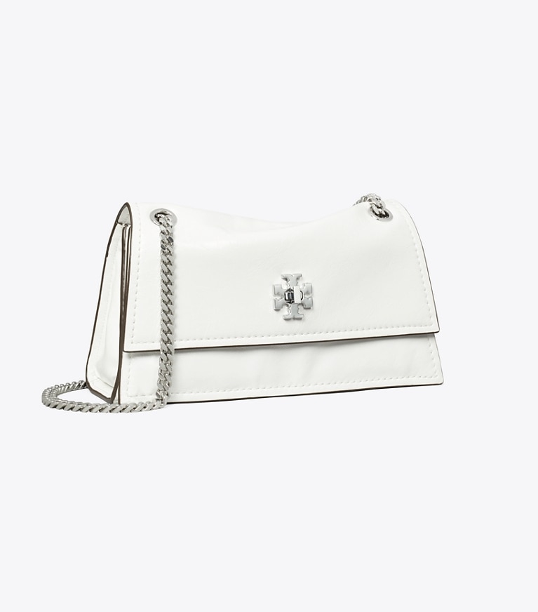 Tory Burch diseñador bolsos de hombro Bolso de hombro Mini Kira con cierre giratorio en BIANCO ángulo