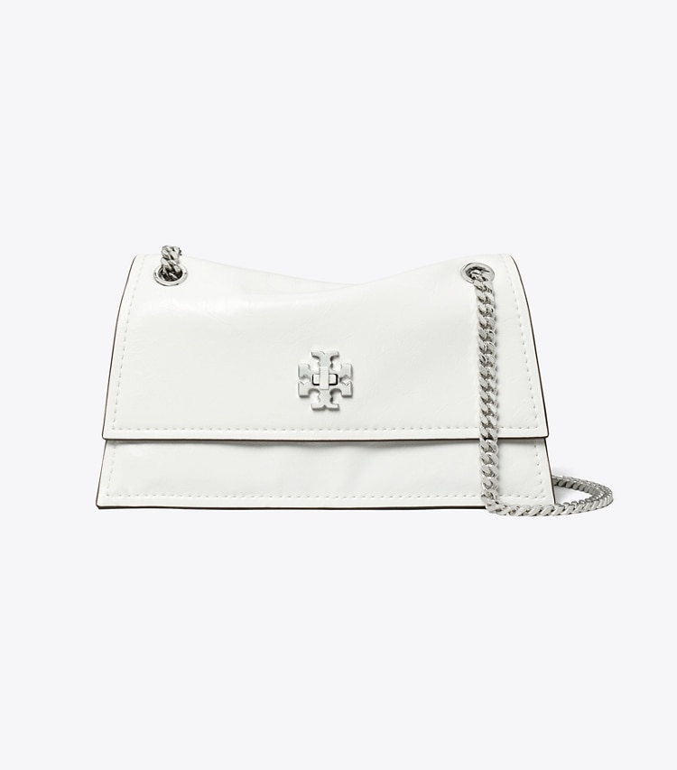 Tory Burch diseñador bolsos de hombro Bolso de hombro Mini Kira con cierre giratorio en BIANCO frontal