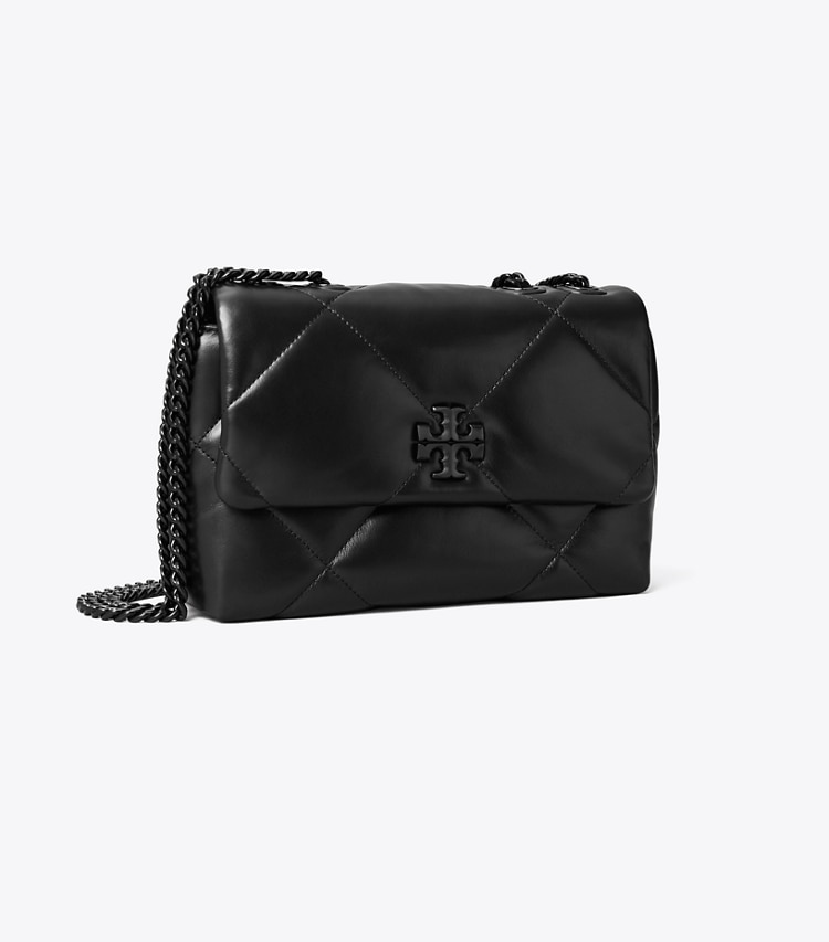 Tory Burch diseñador bolsos de hombro Bolso de hombro pequeño acolchado en forma de rombos Kira en Black ángulo
