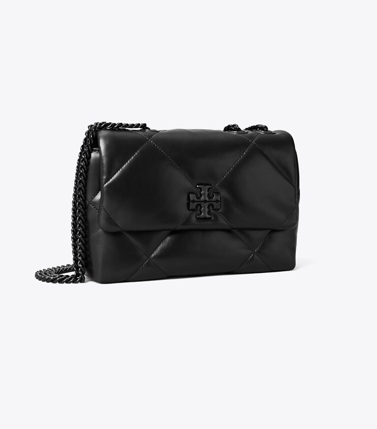 Tory Burch diseñador bolsos de hombro Bolso de hombro pequeño acolchado en forma de rombos Kira en Black ángulo