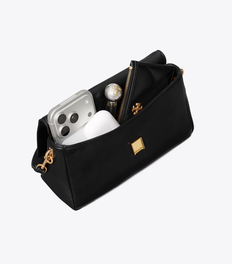 Tory Burch diseñador bolsos de hombro Bolso de hombro pequeño Charlie en Black adicional