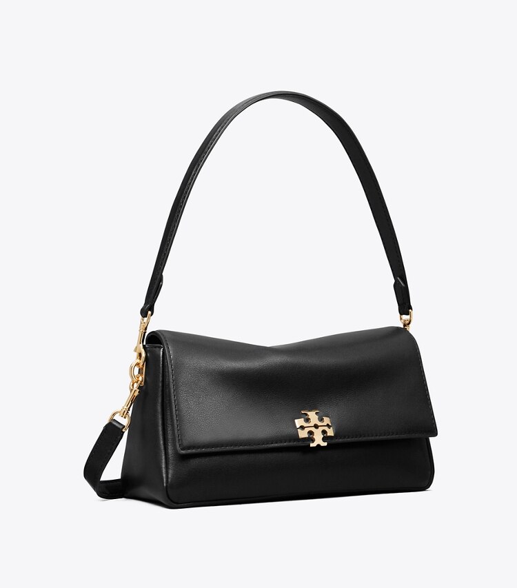 Tory Burch diseñador bolsos de hombro Bolso de hombro pequeño Charlie en Black ángulo