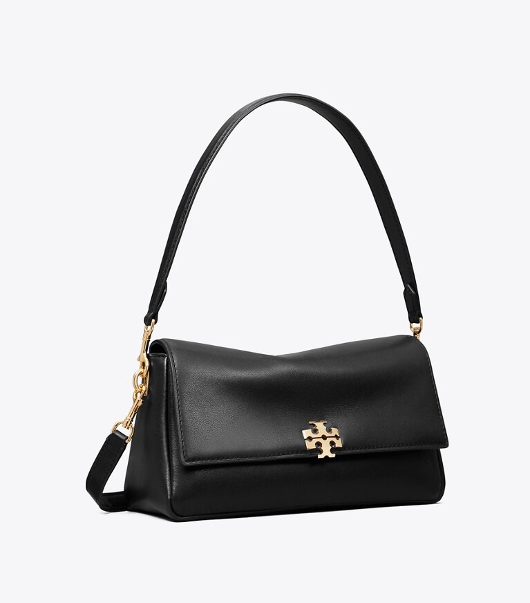 Tory Burch diseñador bolsos de hombro Bolso de hombro pequeño Charlie en Black ángulo