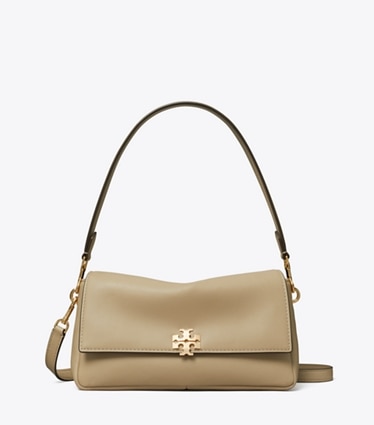 Tory Burch diseñador bolsos de hombro Bolso de hombro pequeño Charlie en Soft Cement frente