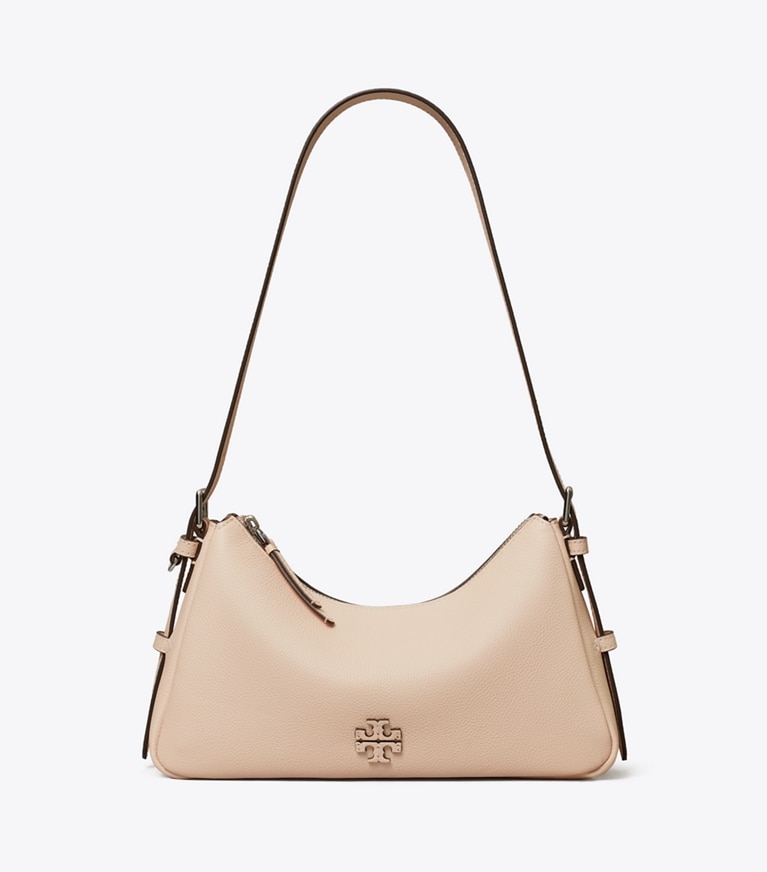 Tory Burch diseñador bolsos de hombro Bolso de hombro pequeño con cremallera superior Thea en Soft Pink frente