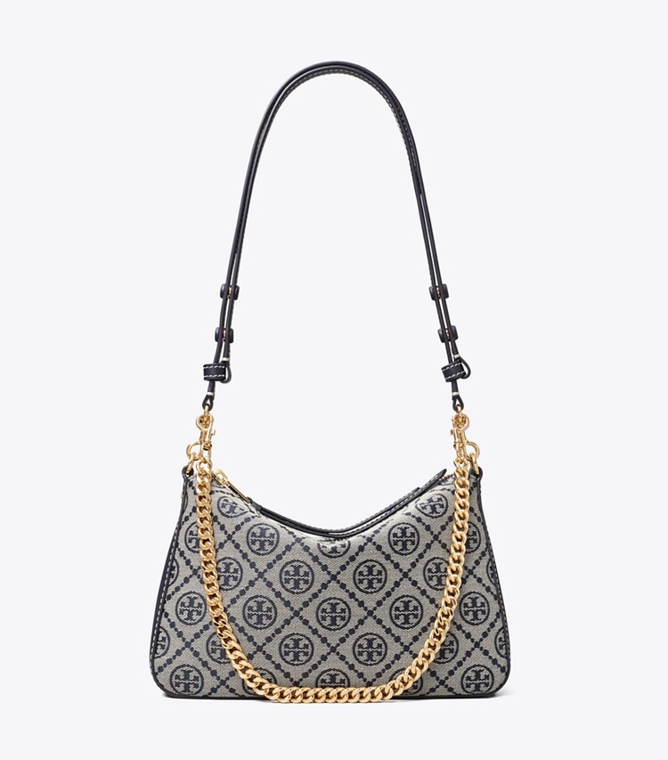 Tory Burch diseñador bolsos de hombro Bolso de hombro pequeño con monograma de T Perry en Tory Navy frente