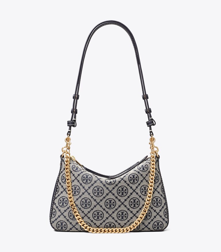 Tory Burch diseñador bolsos de hombro Bolso de hombro pequeño con monograma de T Perry en Tory Navy frente