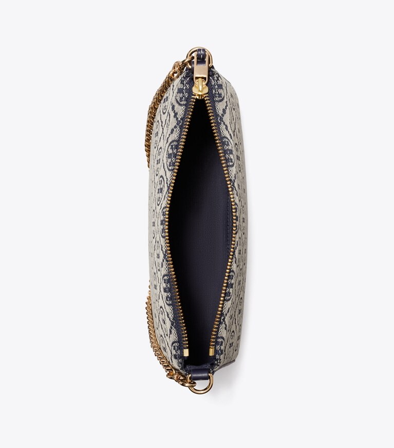 Tory Burch diseñador bolsos de hombro Bolso de hombro pequeño con monograma de T Perry en Tory Navy vista superior