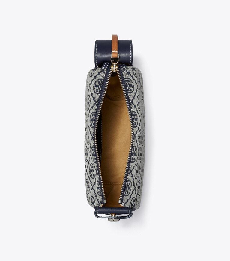 Tory Burch diseñador bolsos de hombro Bolso de hombro pequeño con monograma de T Romy en Tory Navy vista superior