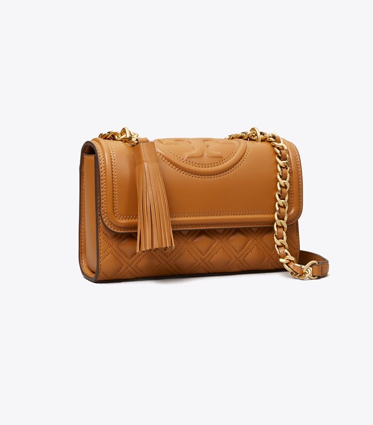 Tory Burch diseñador bolsos de hombro Bolso de hombro pequeño Fleming en KOBICHA ángulo